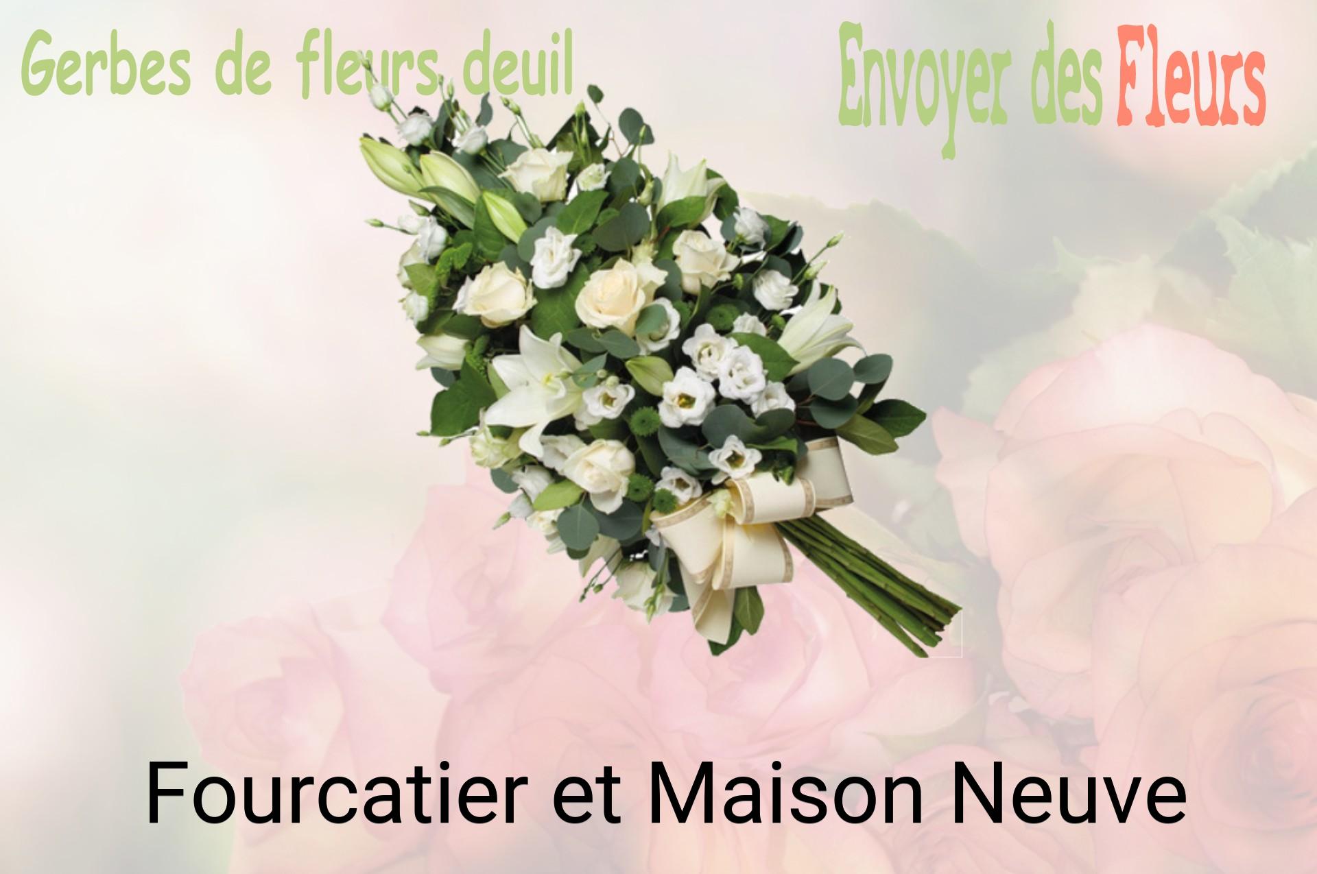 Gerbe de fleurs de deuil livrée à Fourcatier-et-Maison-Neuve